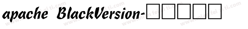 apache BlackVersion字体转换